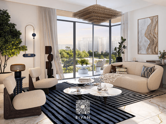 Modern 1BR + Balcony | Park & Skyline Views